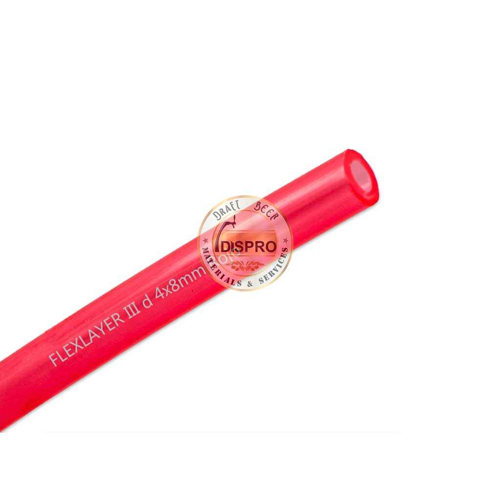 Tubo Flexlayer III SK d 4x 8mm 100m ROJO
