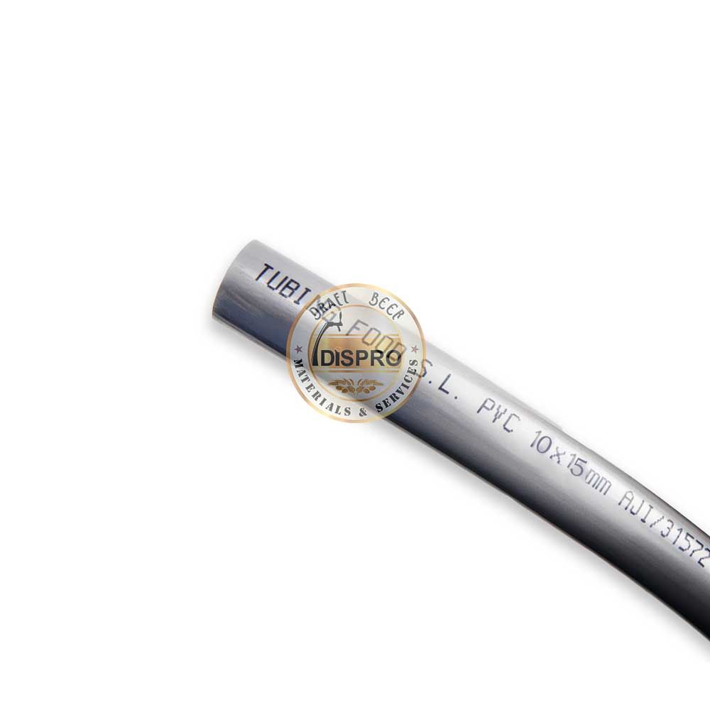 Tubo P.V.C. AL d 10x14mm 50m Gris